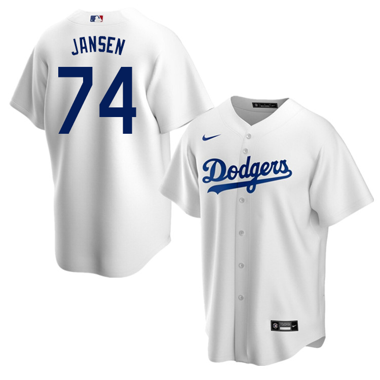 Nike Men #74 Kenley Jansen Los Angeles Dodgers Baseball Jerseys Sale-White